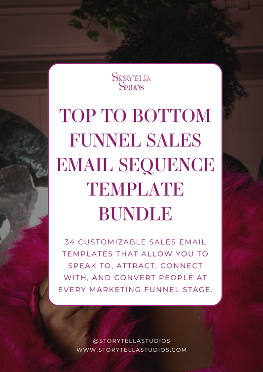 Top to Bottom Funnel Sales Email Sequence Template Bundle